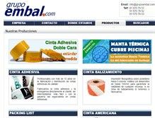 Tablet Screenshot of grupoembal.com